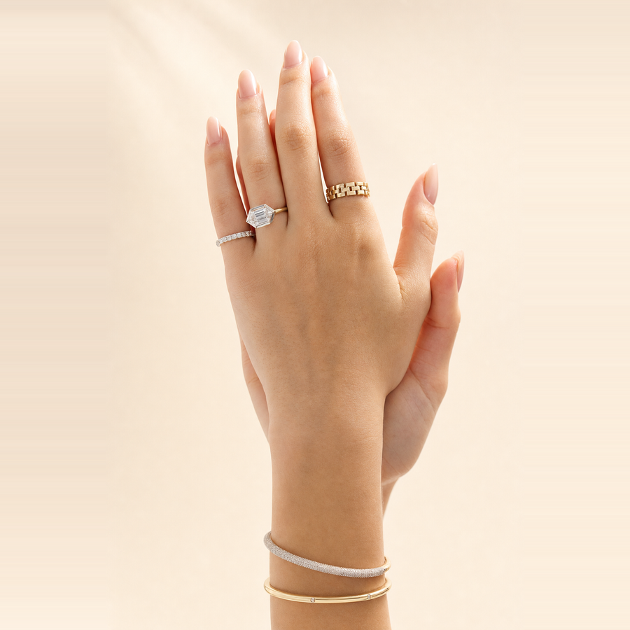 Duchess East-West Diamond in Mixed Metals — view 4