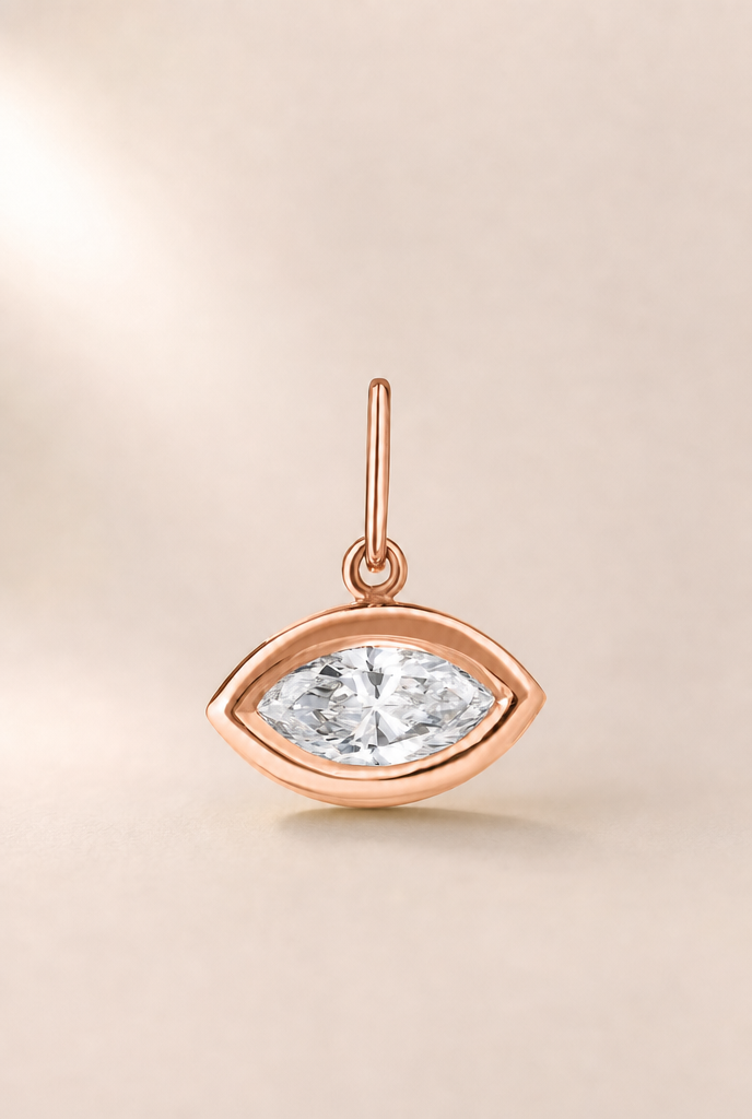 Bezel Pendant Necklace — view 9