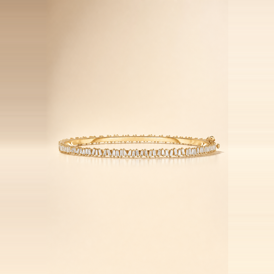 Baguette Zigzag Bangle — view 1