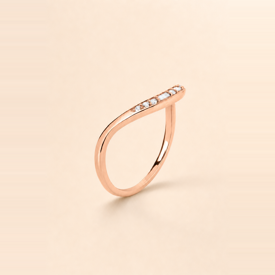 Curve Diamond Ring — view 4