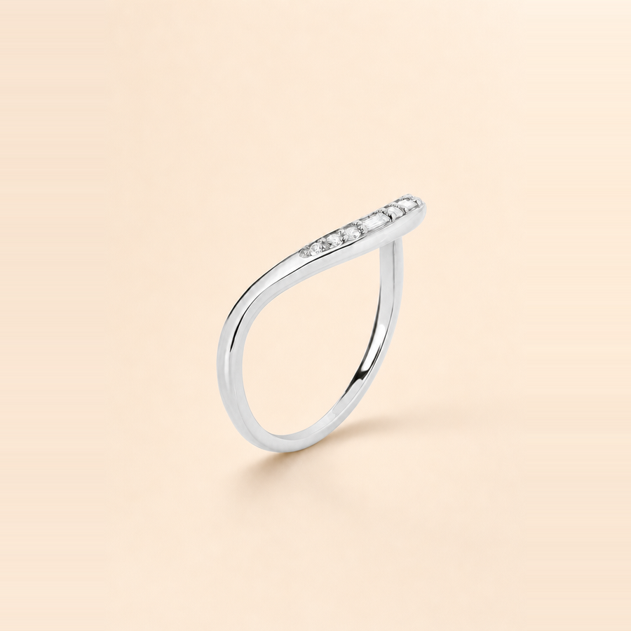 Curve Diamond Ring — view 2