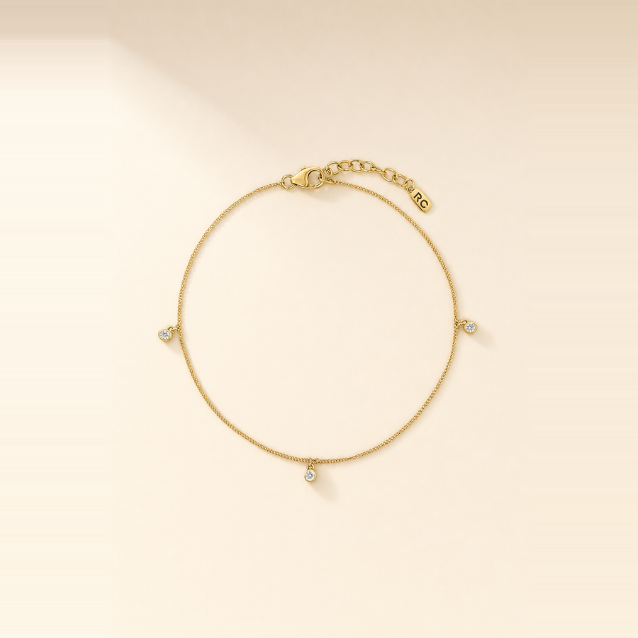 Diamond Drop Anklet — view 1