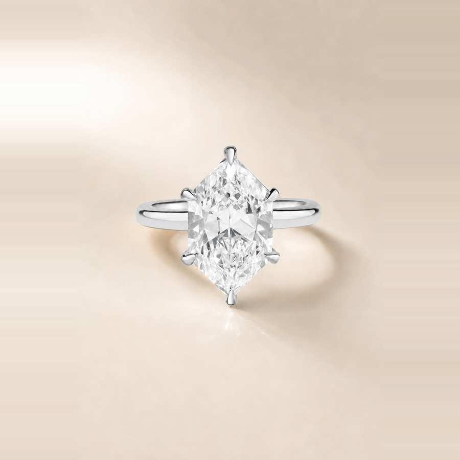 Duchess Diamond in Thin Hidden Halo — view 4