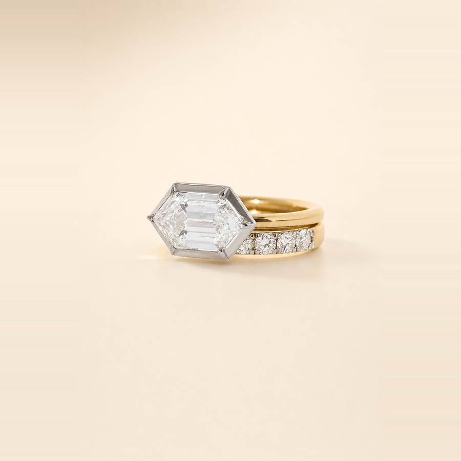 Duchess East-West Diamond in Mixed Metals — view 5