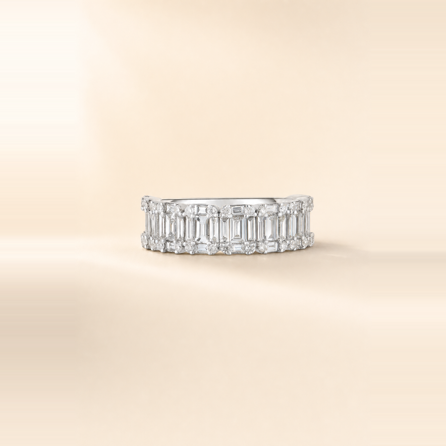 Emerald Illusion Eternity Ring — view 1