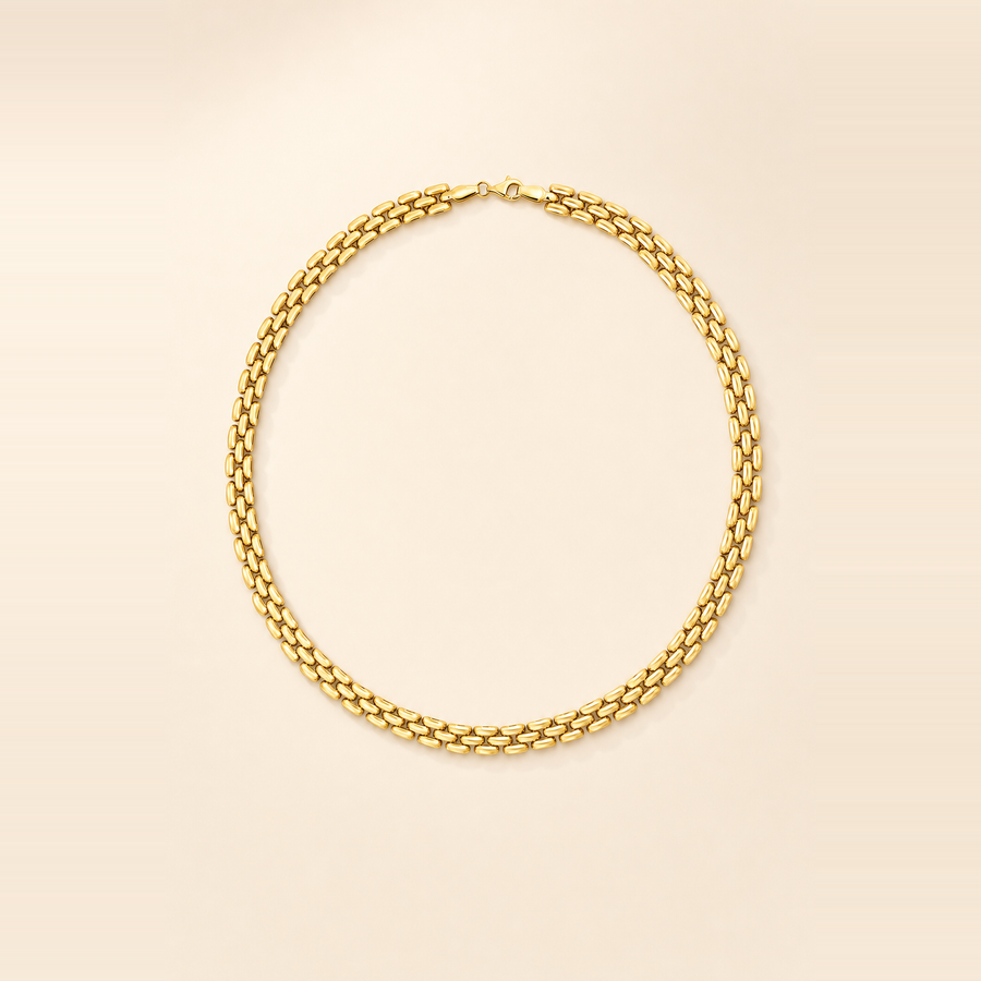Bead-Link Chain Necklace — view 8