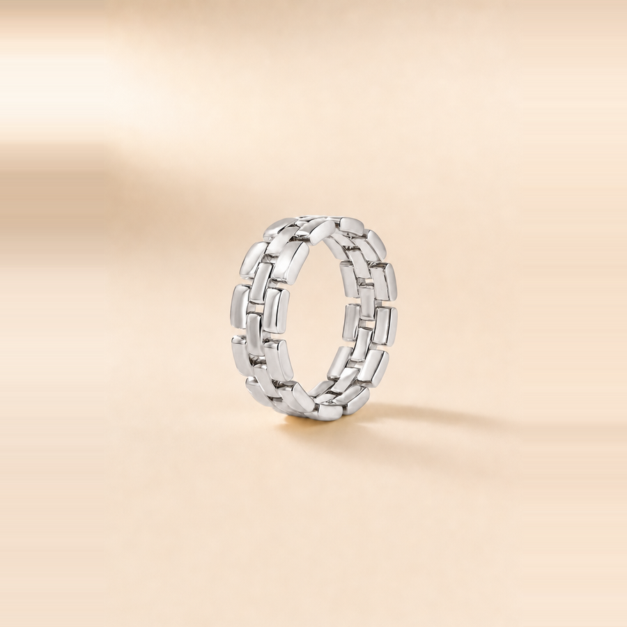Bead-Link Chain Ring — view 5