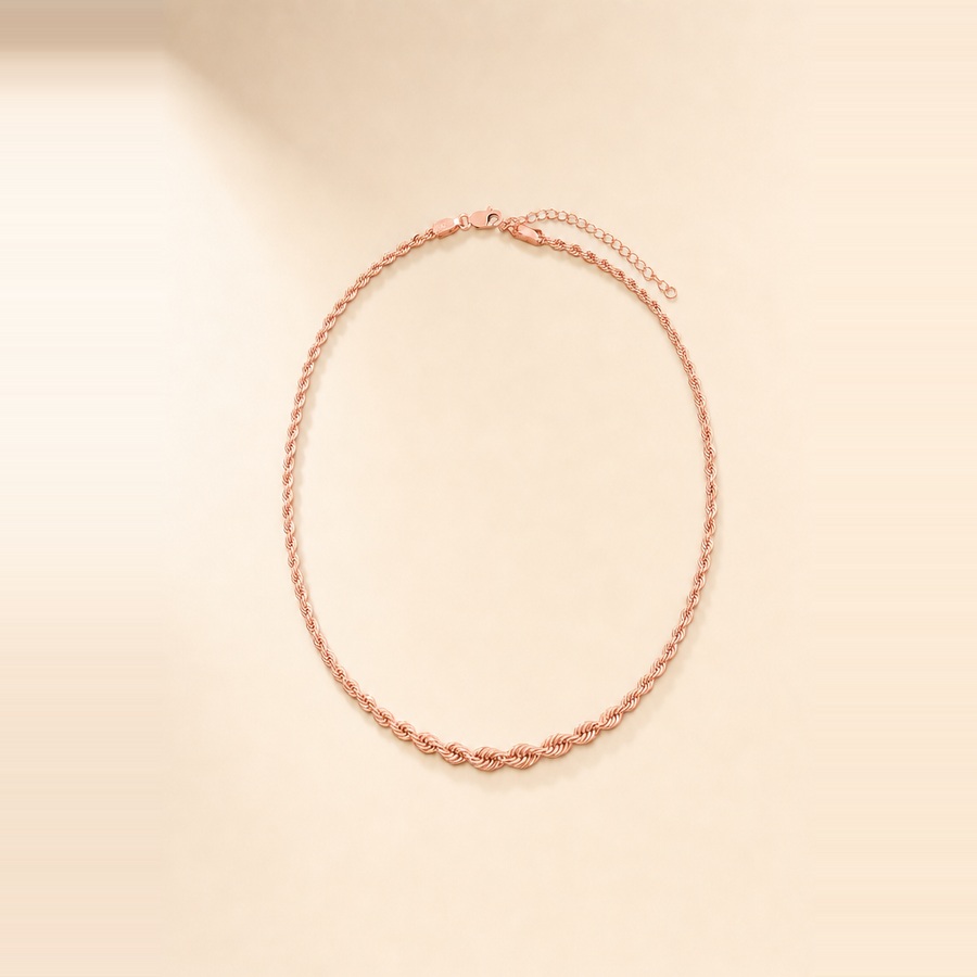 Graduated Rope Chain Necklace — view 7