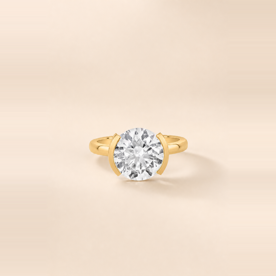Half-Bezel Solitaire — view 1