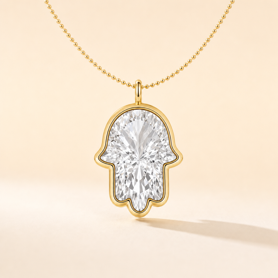 Hamsa Necklace — view 1