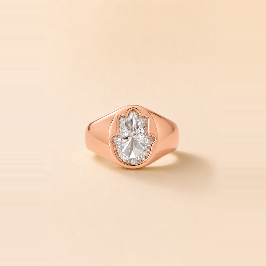 Hamsa Signet Ring — view 3