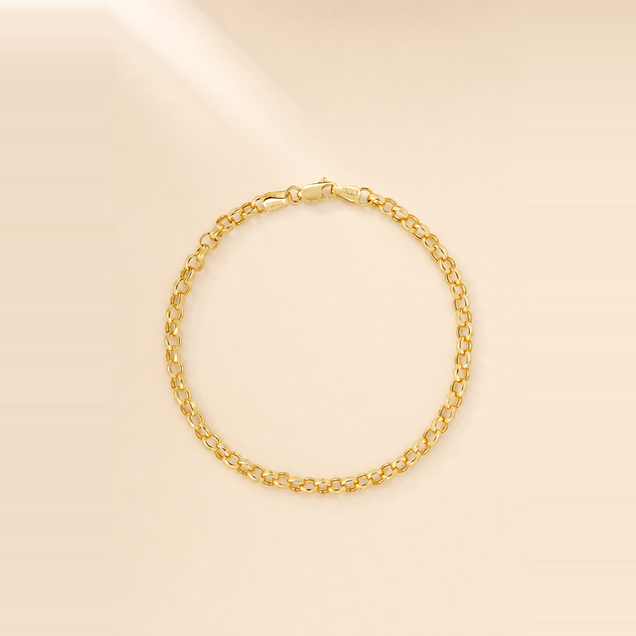 Hollow Rolo Chain Bracelet — view 1