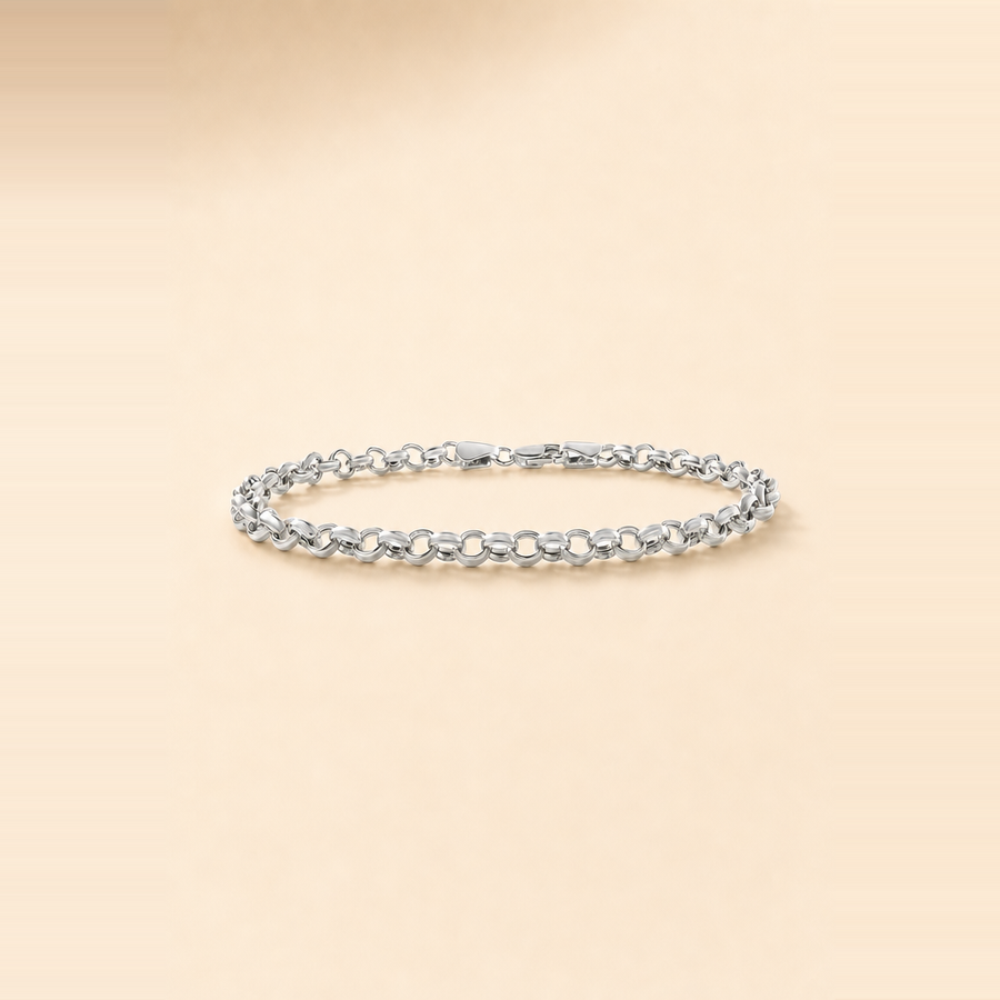 Hollow Rolo Chain Bracelet — view 5