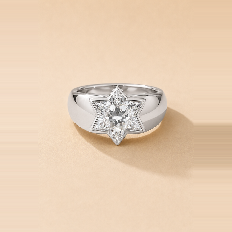 Magen David Signet Ring — view 4