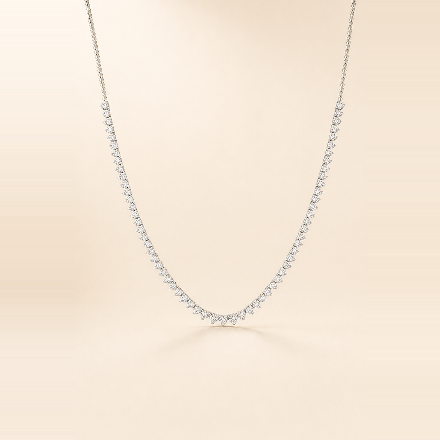 Martini Diamond Tennis Necklace — view 4