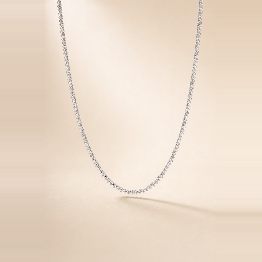 Martini Diamond Tennis Necklace — view 5