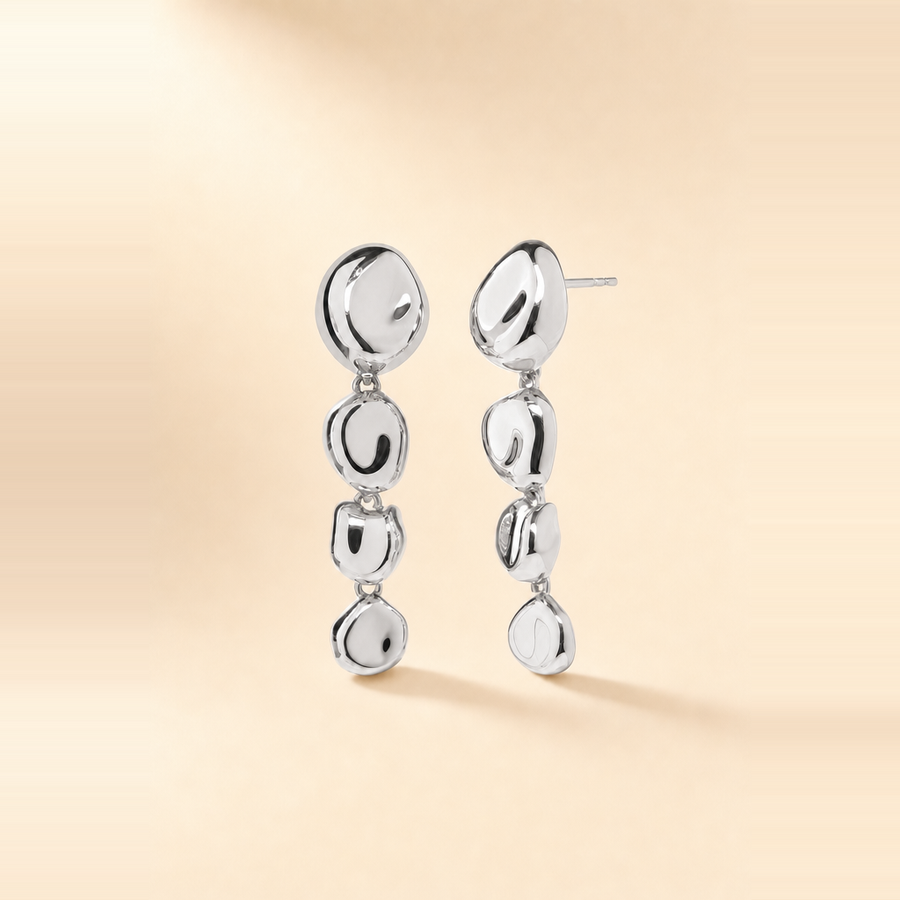 Pebble Drop Earrings — view 5