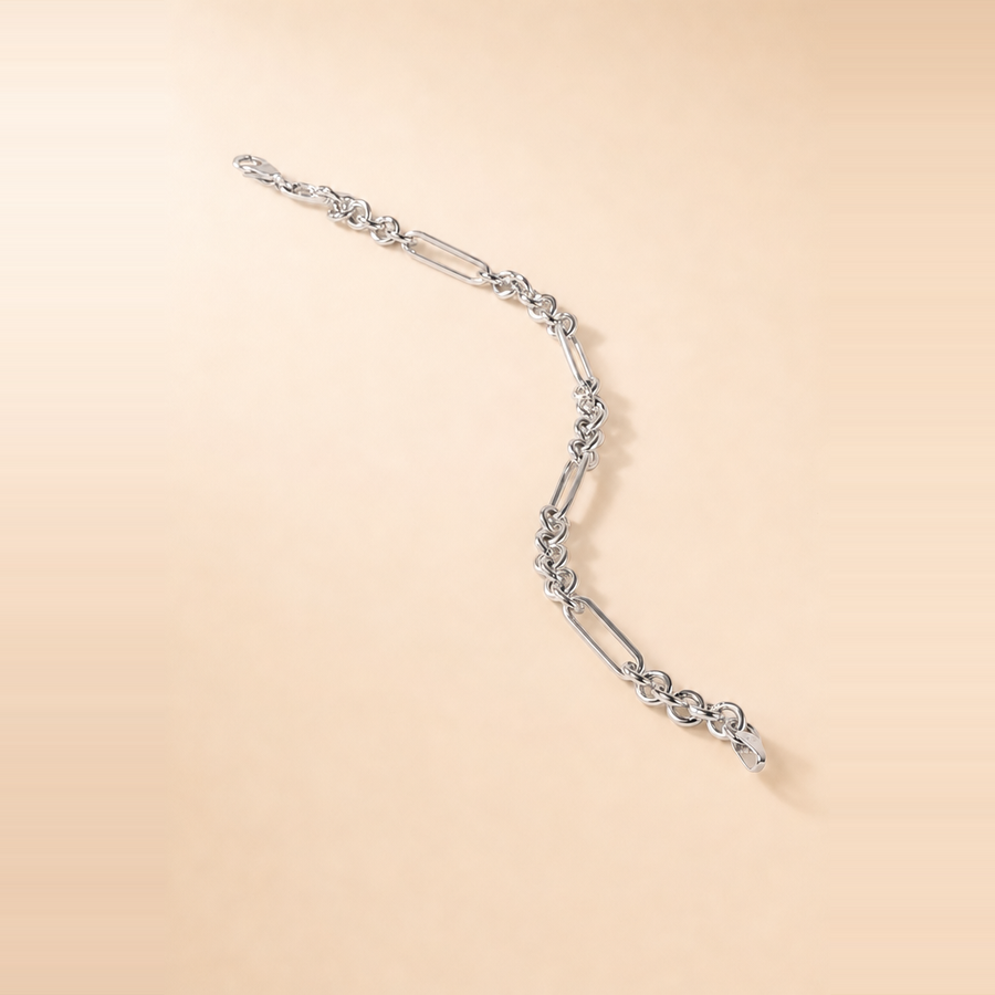 Mixed Link Chain Bracelet — view 2