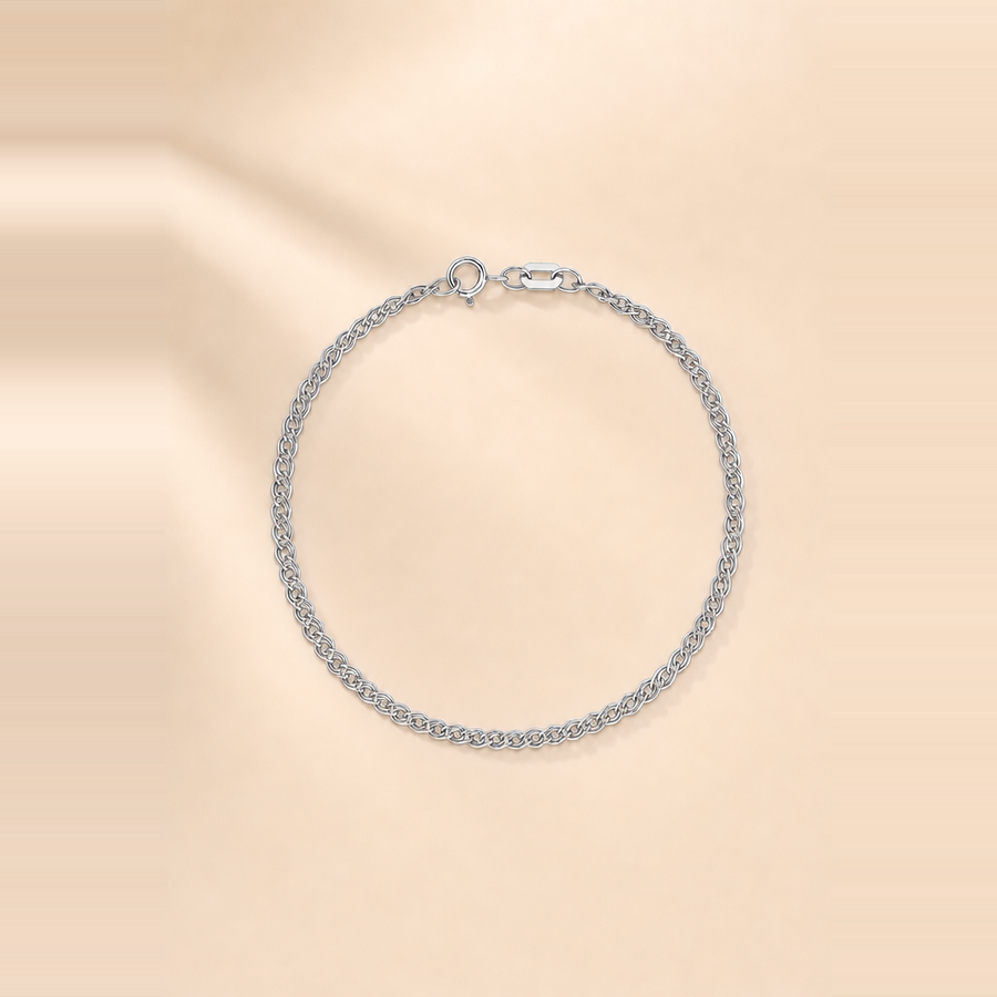 Petite Twin Chain Bracelet — view 4
