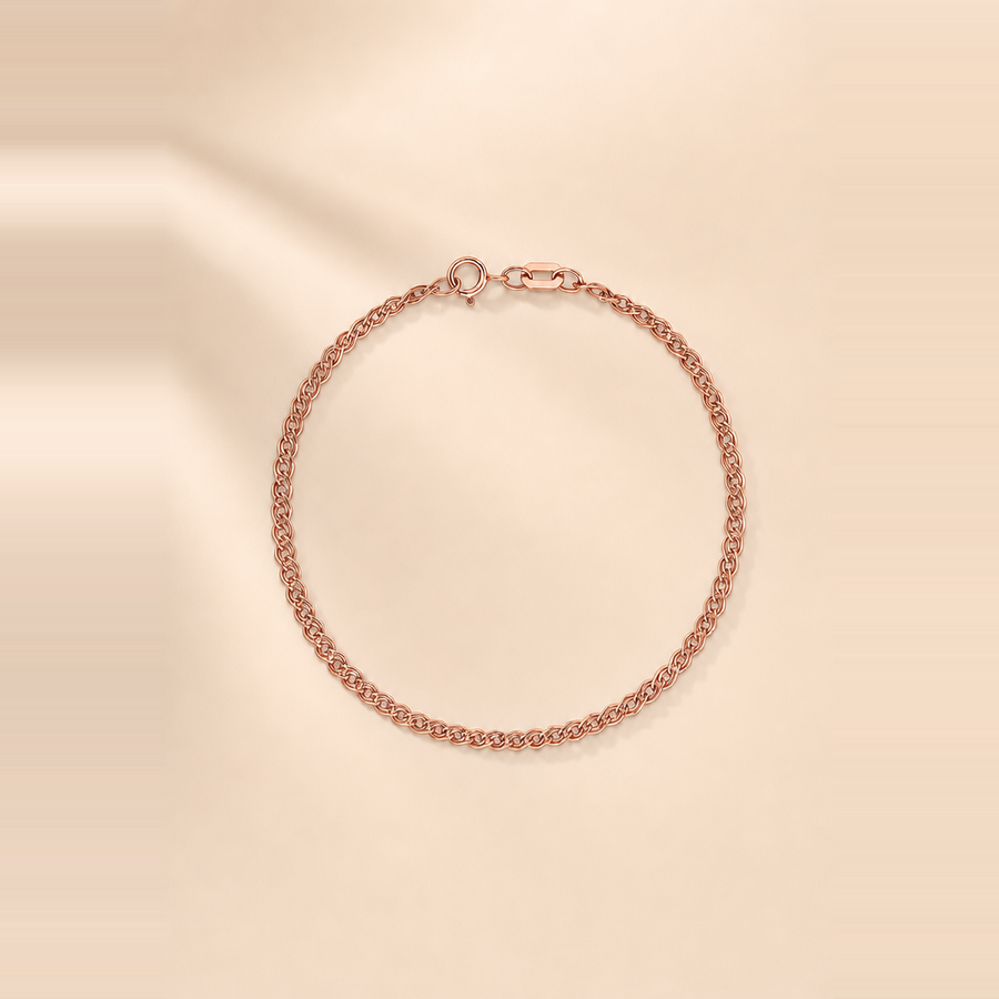 Petite Twin Chain Bracelet — view 3