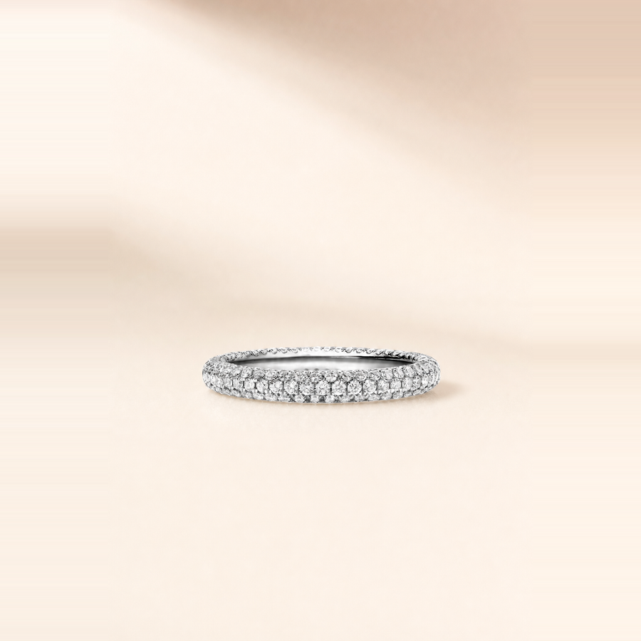 Pavé Studded Eternity Band — view 9