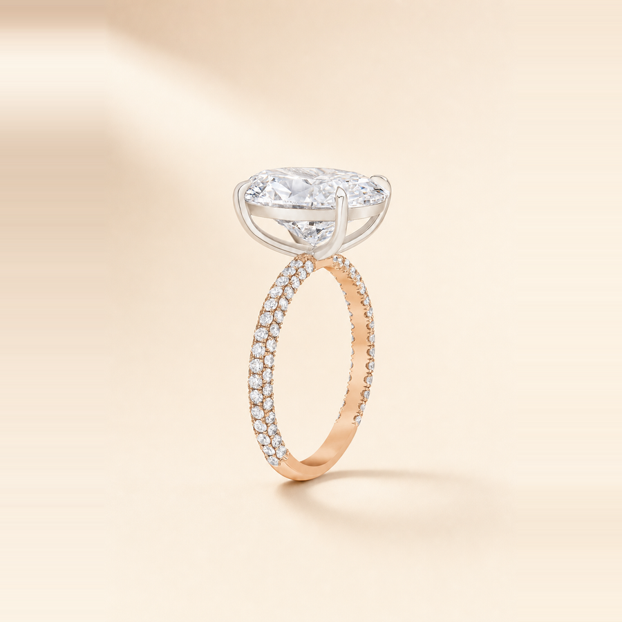 Solitaire Diamond with 360° Pavé Band — view 10
