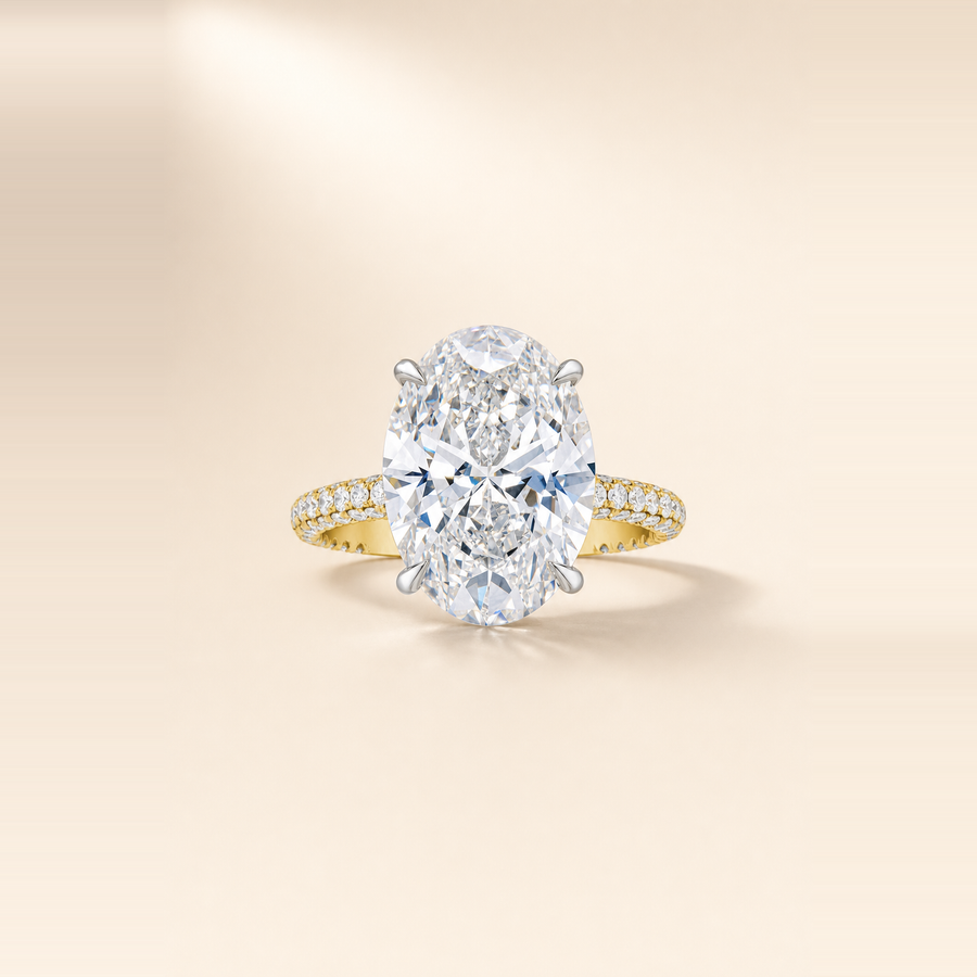 Solitaire Diamond with 360° Pavé Band — view 7