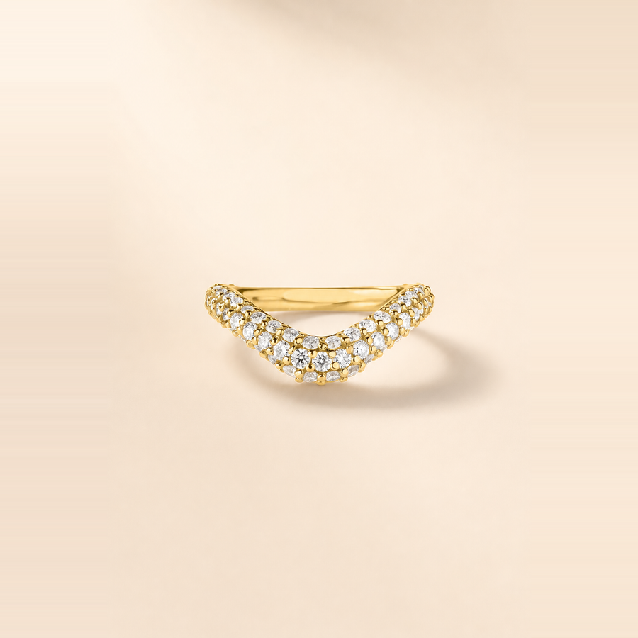 Pavé Nest Wedding Band — view 1