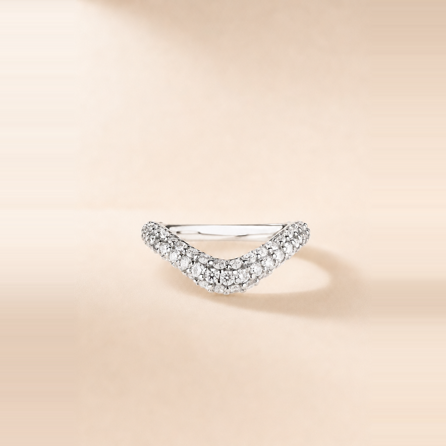 Pavé Nest Wedding Band — view 2