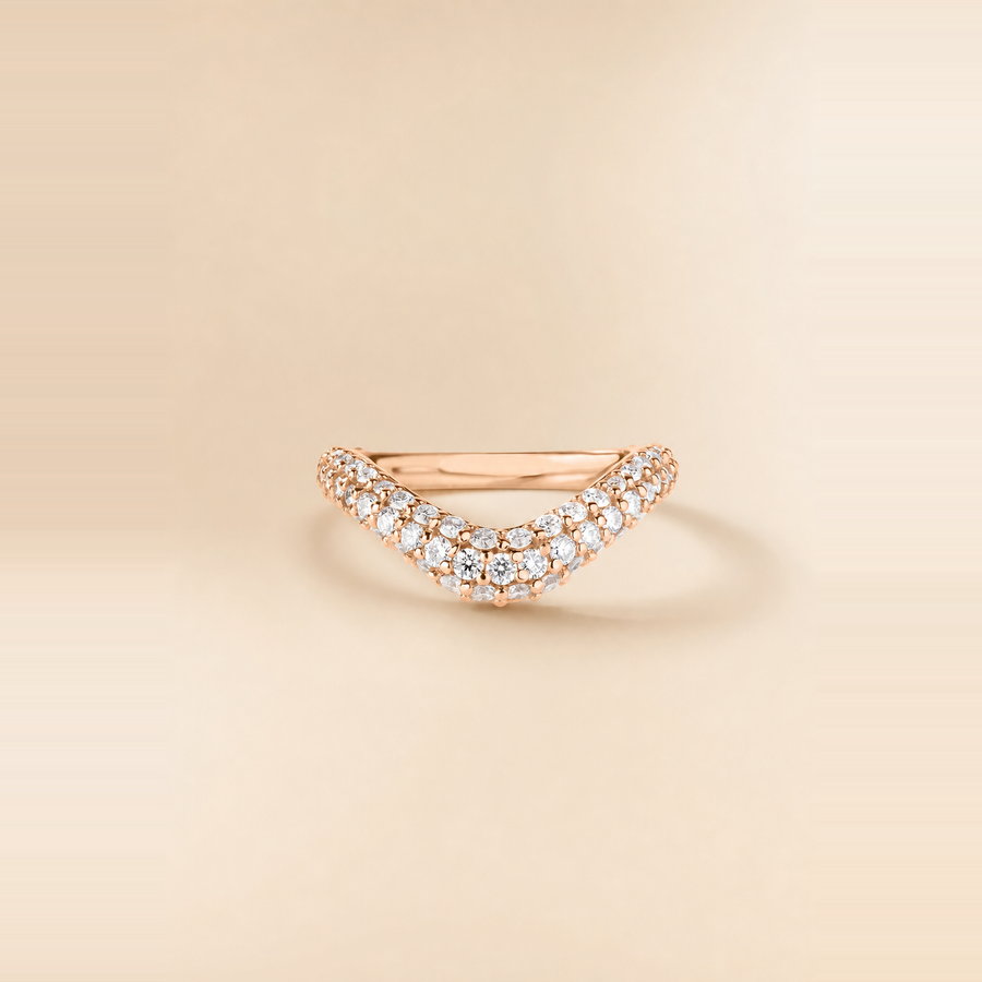 Pavé Nest Wedding Band — view 6
