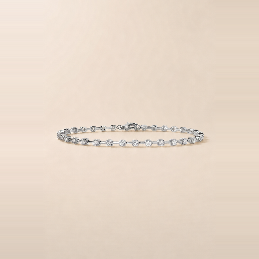 Round Eternity Station Bracelet — view 4