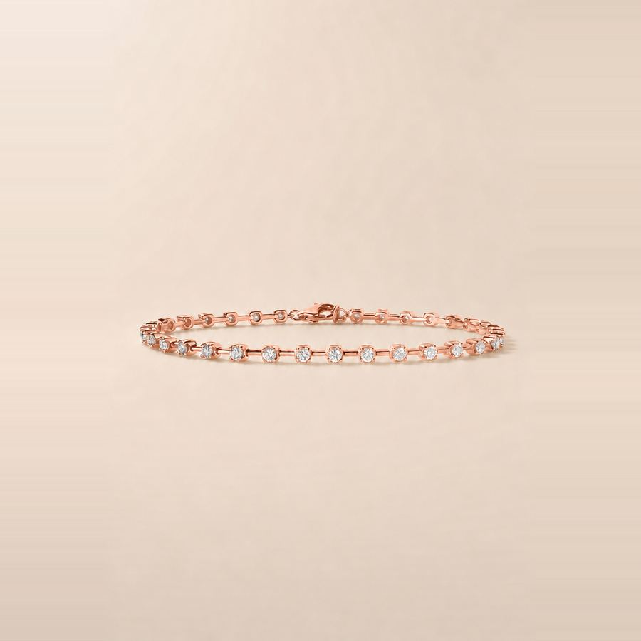 Round Eternity Station Bracelet — view 3