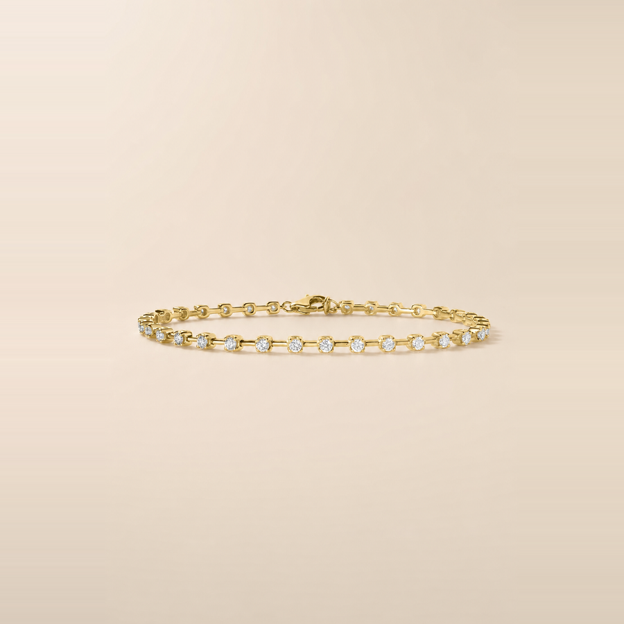Round Eternity Station Bracelet — view 1