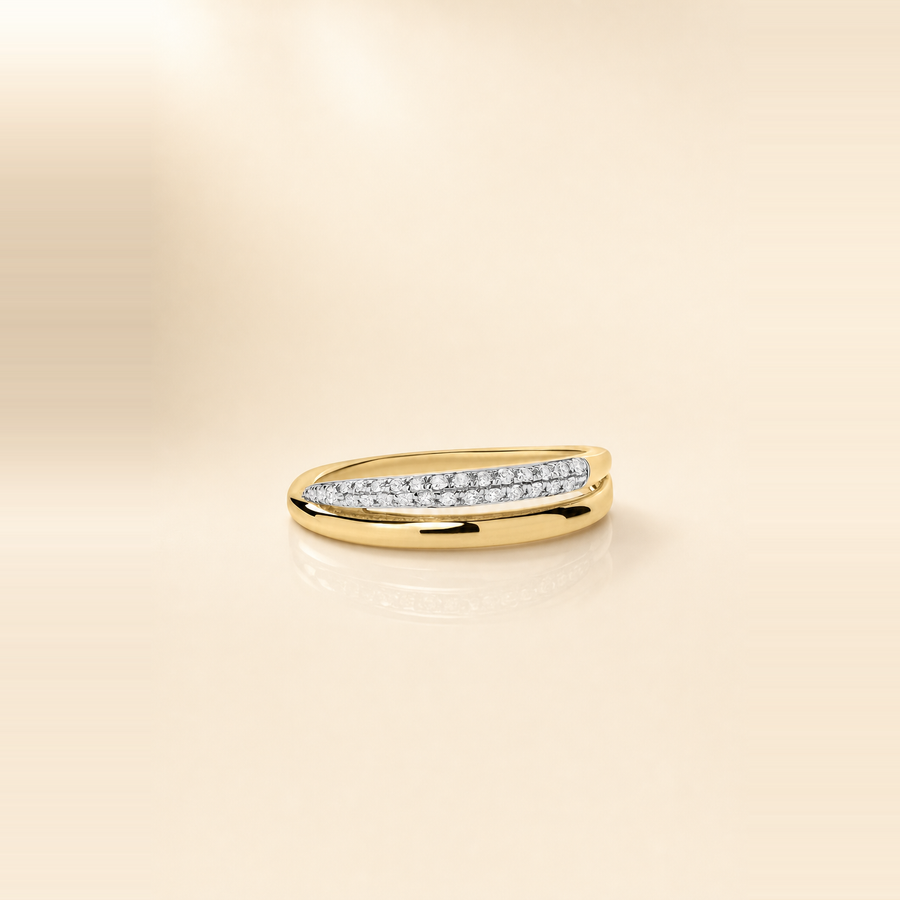 Serpent Tail Pavé Wrap Ring — view 1