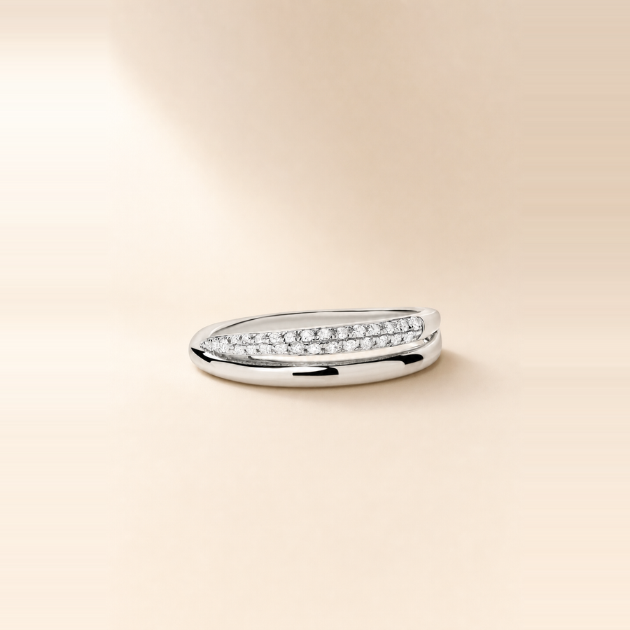 Serpent Tail Pavé Wrap Ring — view 2