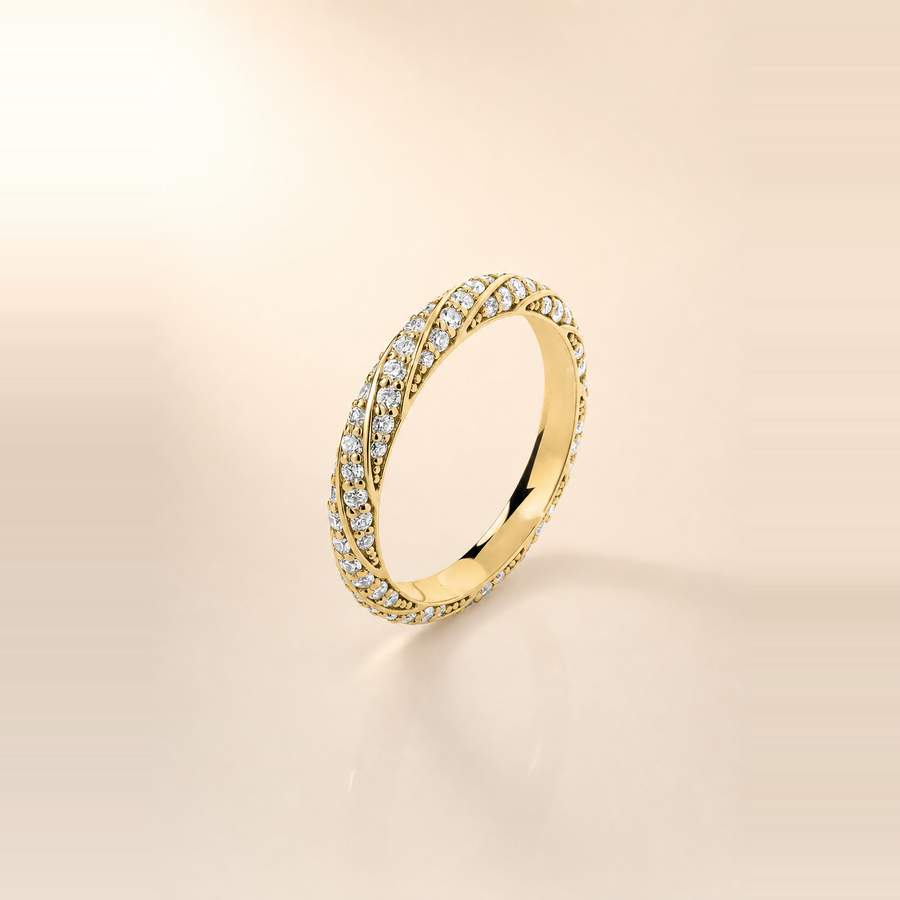 Rope Diamond Band — view 4