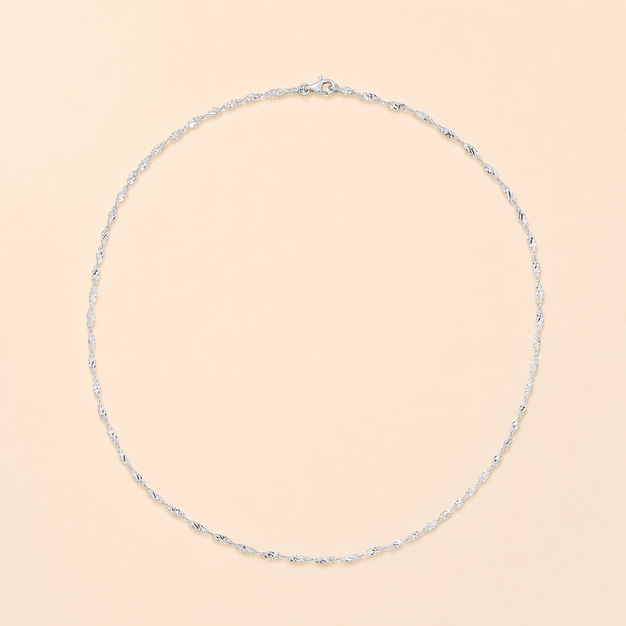 Twisted Dorica Chain Necklace — view 2