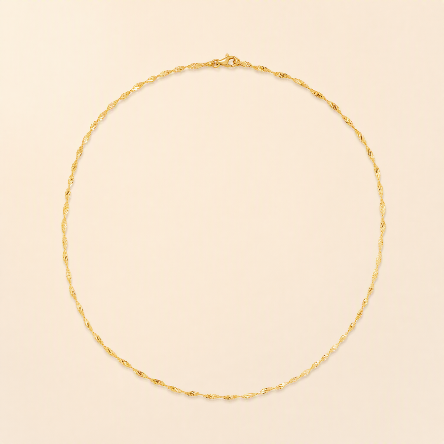 Twisted Dorica Chain Necklace — view 1