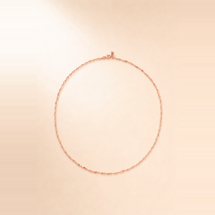 Twisted Dorica Chain Necklace — view 10