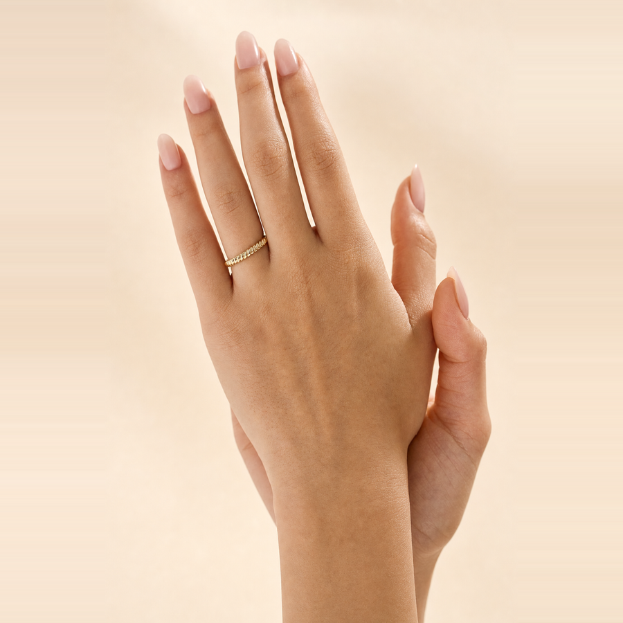 Twisted Wedding Band — view 3