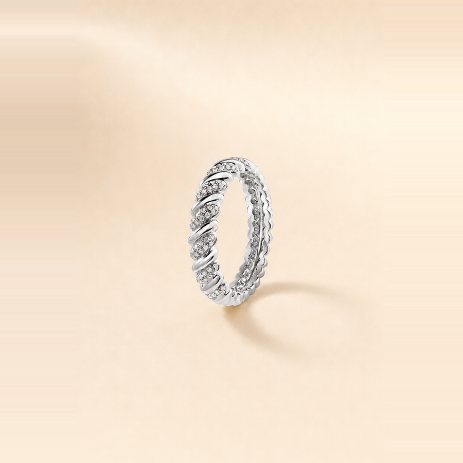 Twisted Diamond Ring — view 2