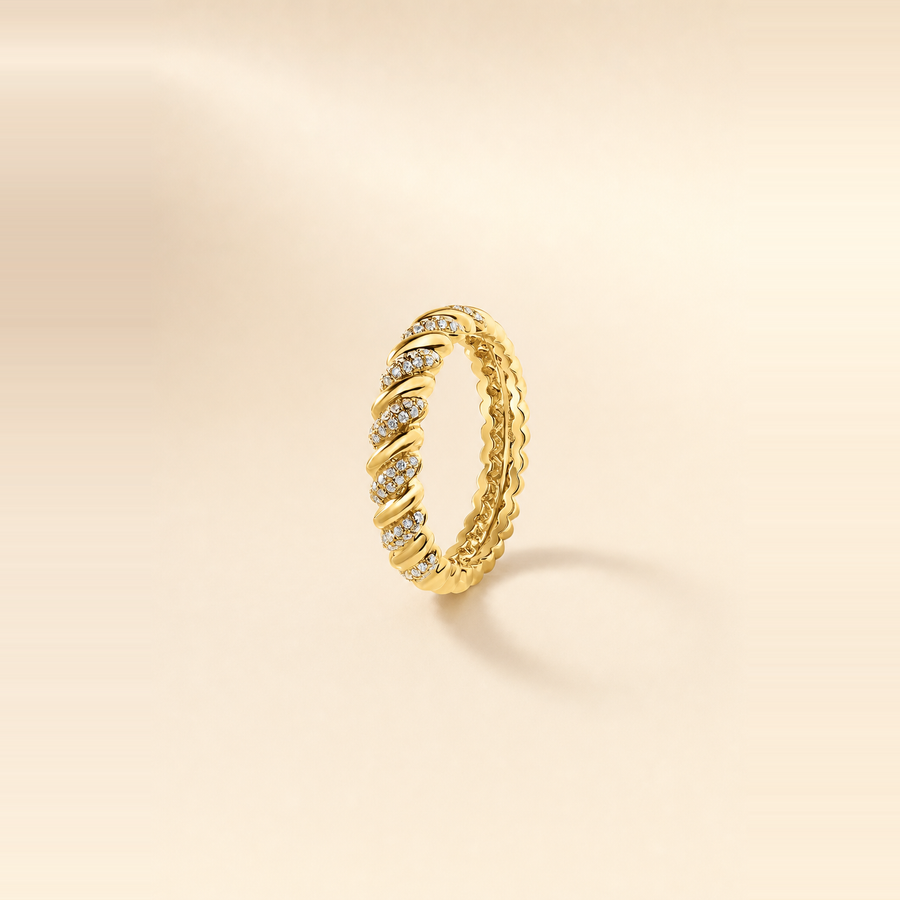 Twisted Diamond Ring — view 3