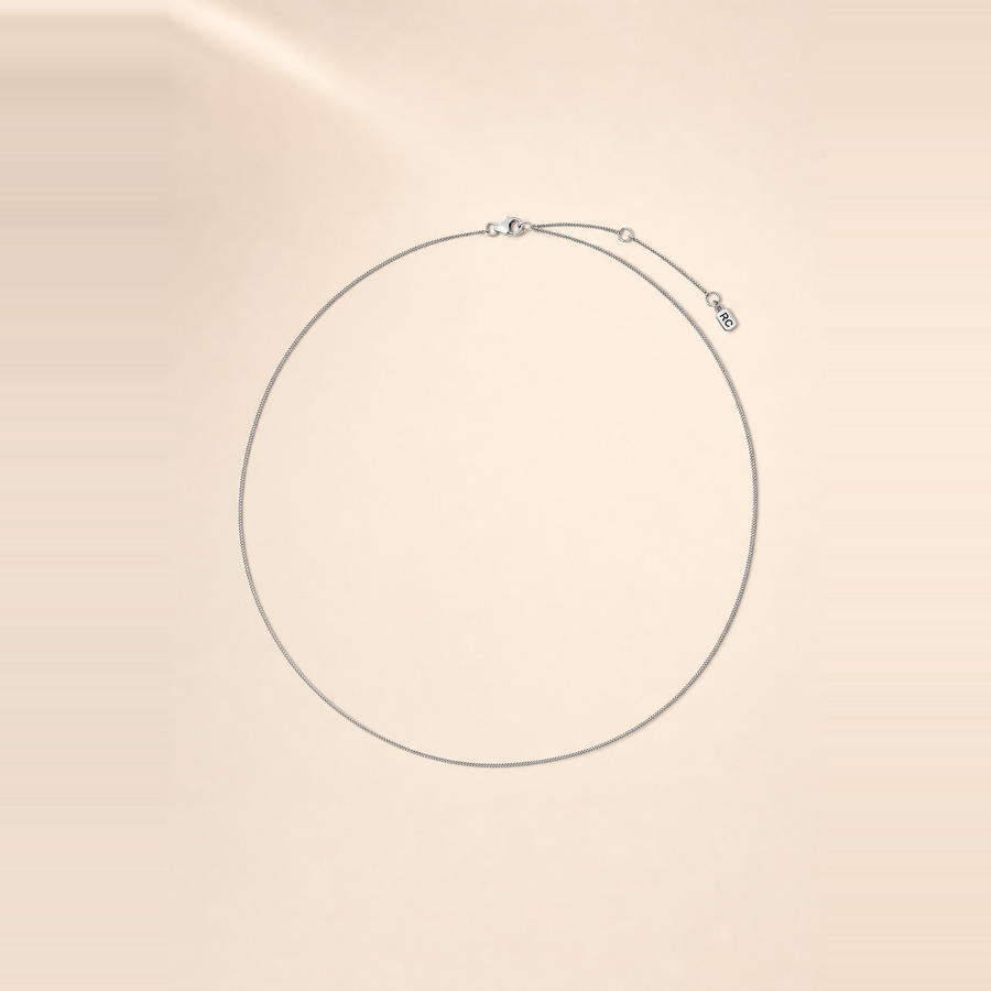 Diamond Cut Curb Chain Necklace &mdash; view 9