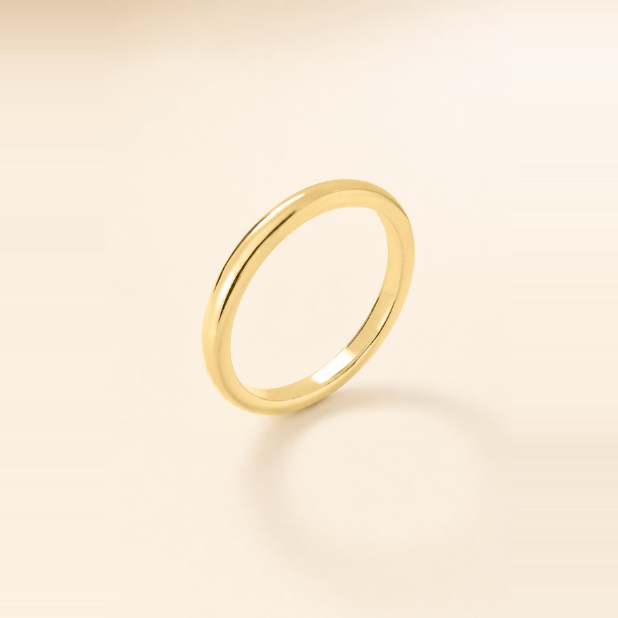 2mm Classic Gold Band &mdash; view 4