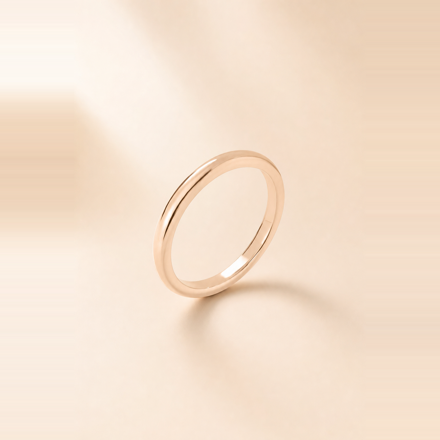 2mm Classic Gold Band &mdash; view 7