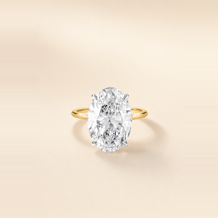 Round Solitaire Diamond with Extra Thin Band &mdash; view 5