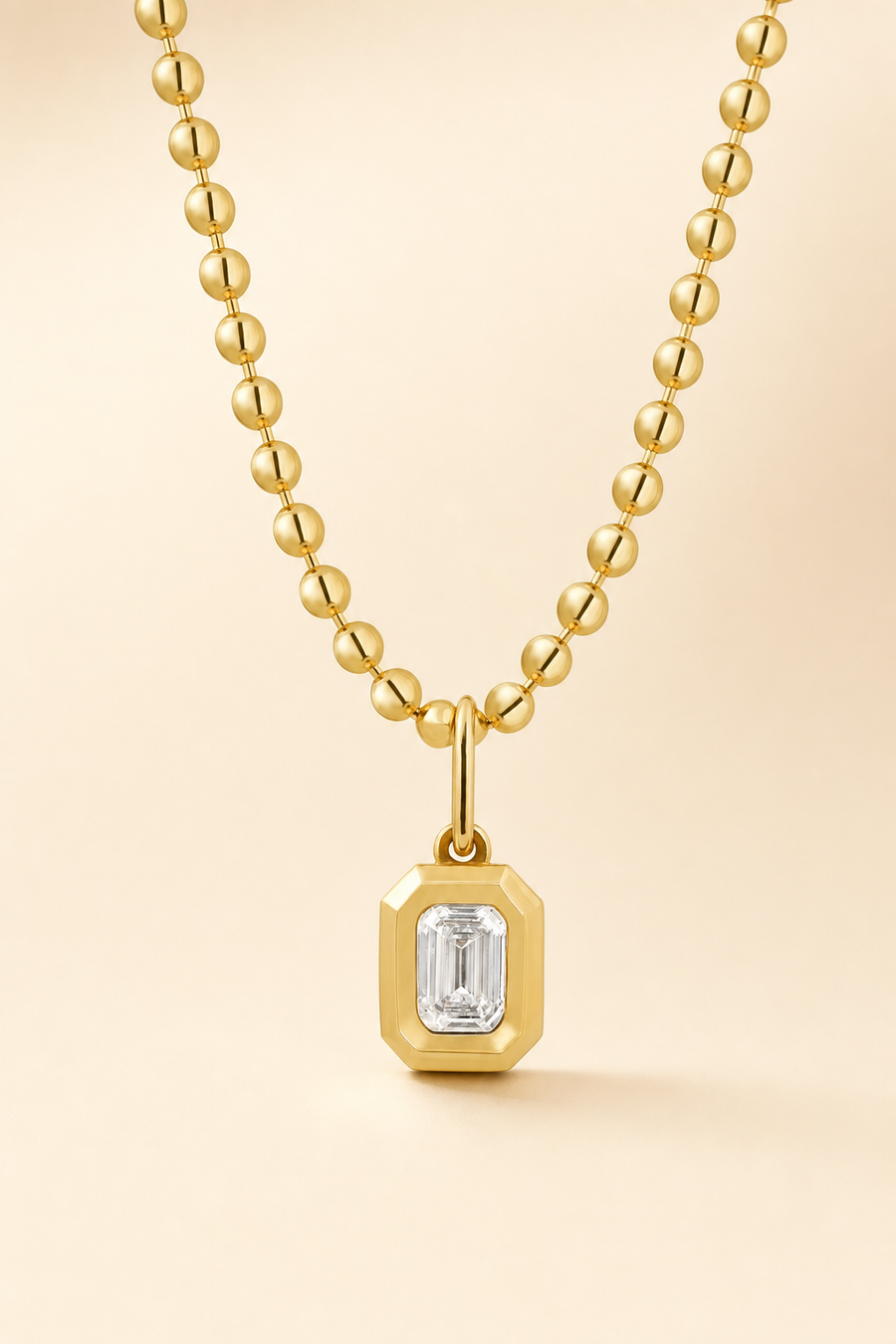 Bezel Pendant Necklace &mdash; view 5