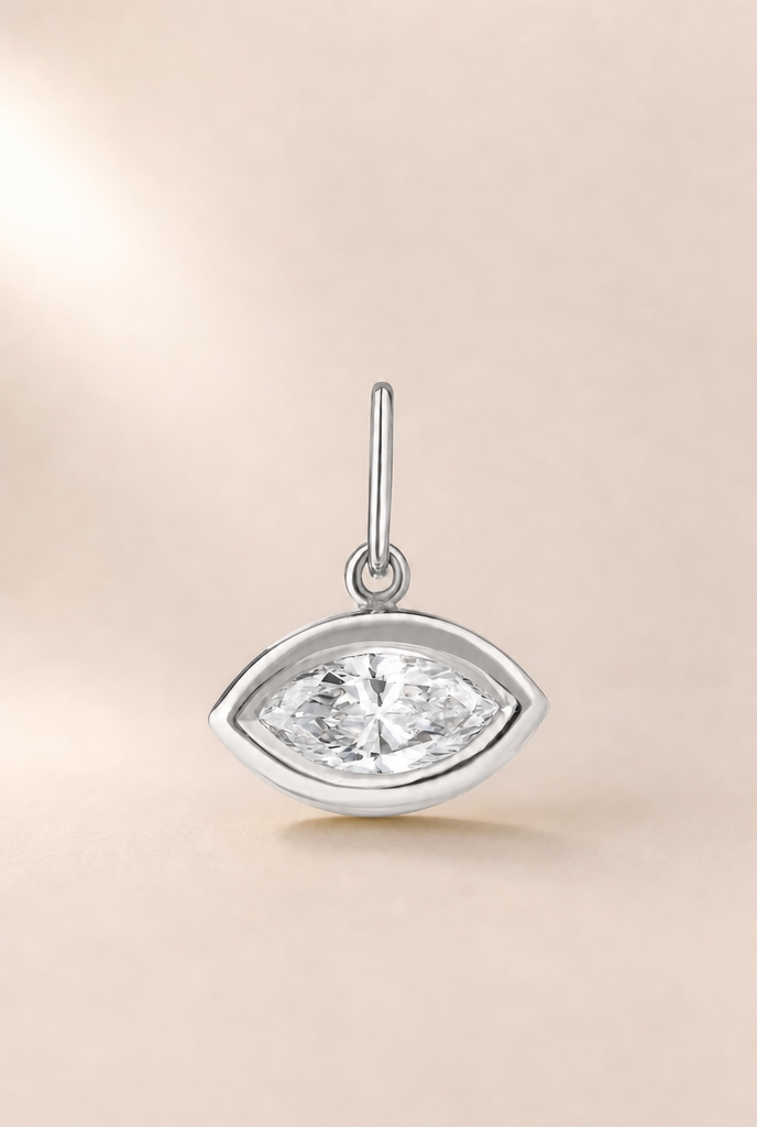 Bezel Pendant Necklace &mdash; view 10