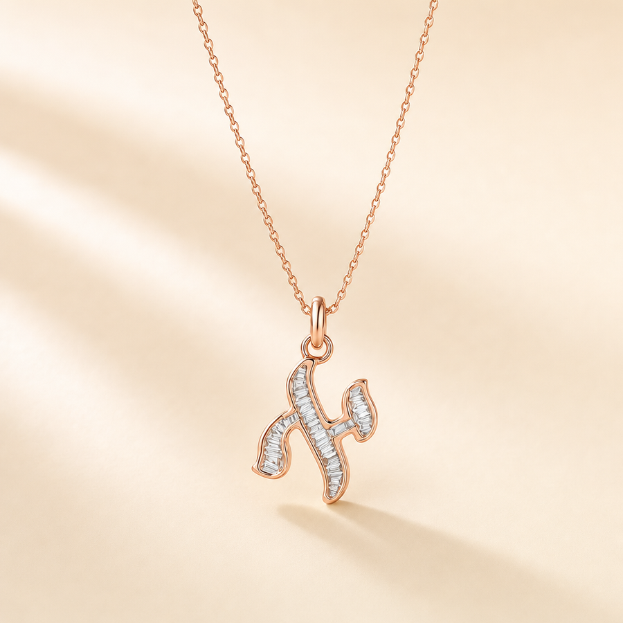 Aleph Baguette Necklace &mdash; view 3