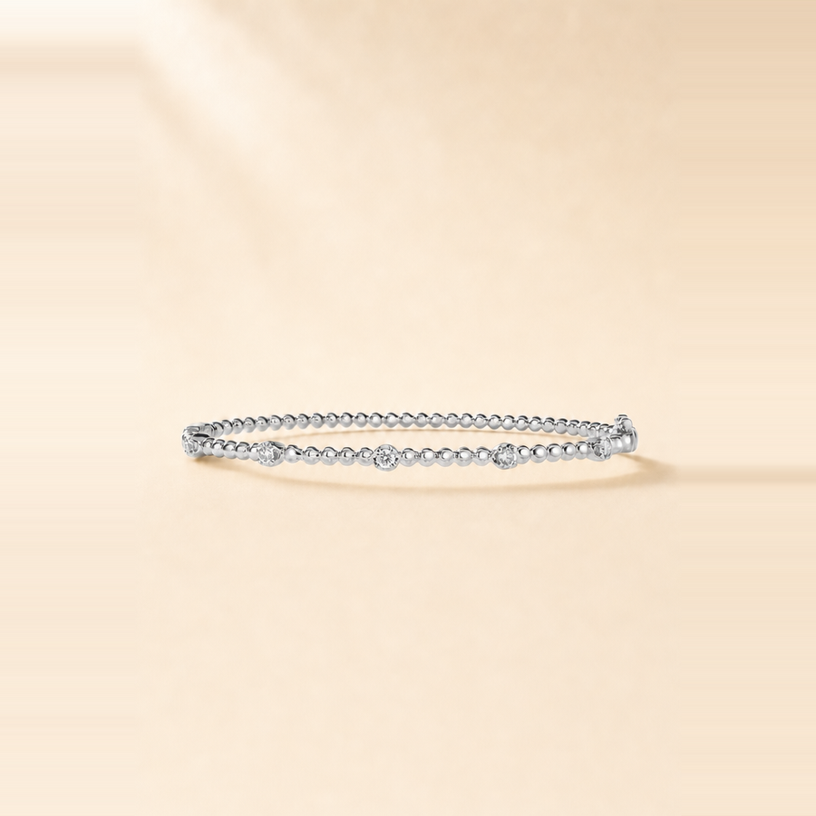 Diamond Bead Bangle &mdash; view 5